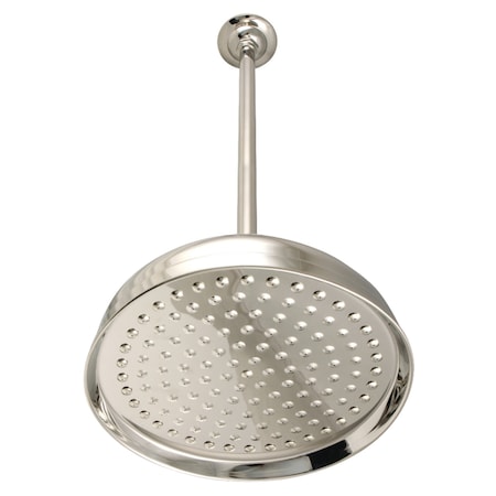 Showerscape K225K26 10-Inch Showerhead with 17-Inch Ceiling Mounted Shower Arm, Polished Nickel K225K26